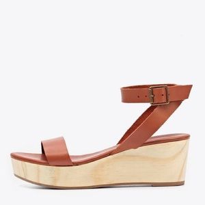 Nisolo Sarita Wedge Sandal - Whiskey
